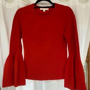 Red Balloon Sleeve Knit